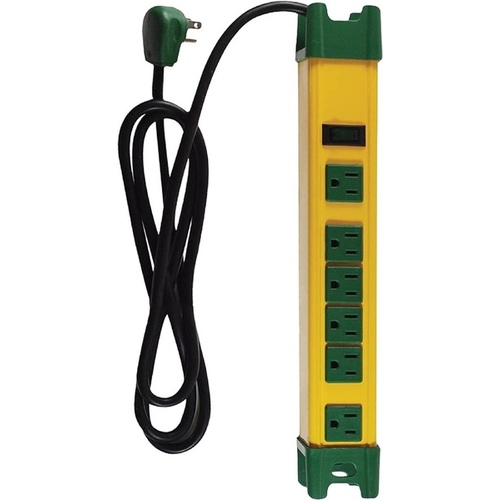 GoGreen Power GG-26114 Surge Protector 6-Outlet 250-Joules - Metal Casing