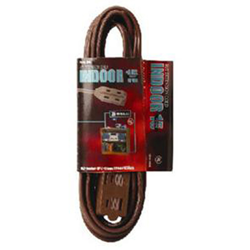 Coleman Cable 10610001 6 Ft. Polarized Brown Extension Cord