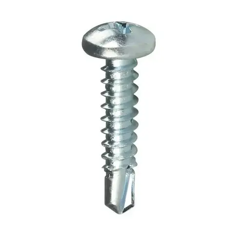 Screw - Self-Drilling Pan Head Phillips #10 x 1/2" - Zinc pack of 100