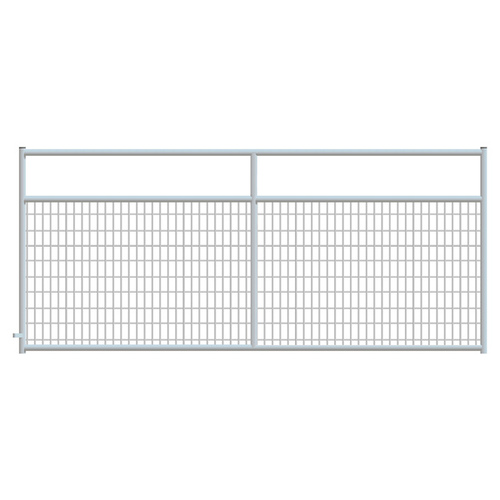 2" x 4" Wire Mesh Galvanized Square Corner 12 ft. Gate