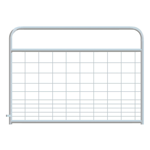 Mesh Gate Hog Round Corner 6ft - Galvanized