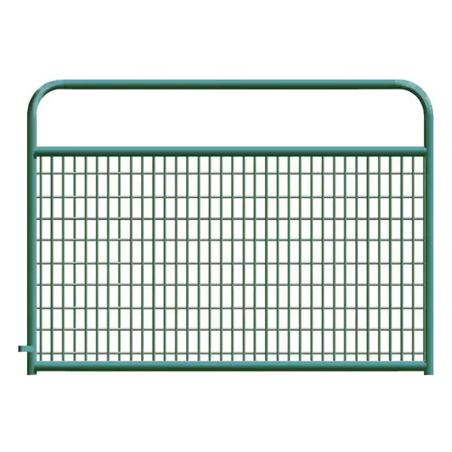 Gate Wired (2x4) Round Corner 4ft - Galvanized Green