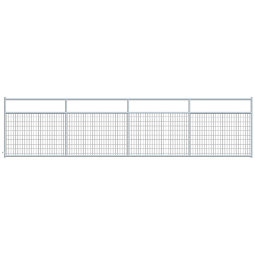 2" x 4" Wire Mesh Galvanized Square Corner 18 ft. Gate