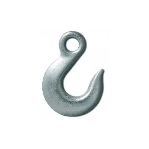 Slip Hook - Eye 1/4" High Test - Electro-Galvanized