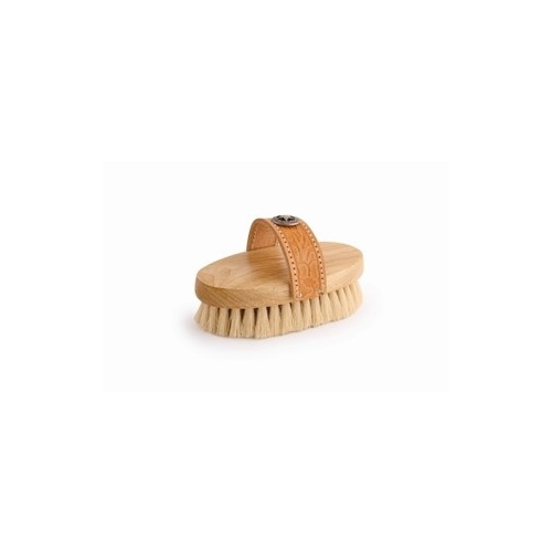 Desert Equestrian Inc 2254 Legends White Tampico Small Western-Style Oval Body Grooming Brush