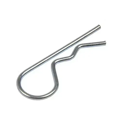 Hitch Pin Clip 7/64" x 3-8" to 5/8" - Zinc (clear)