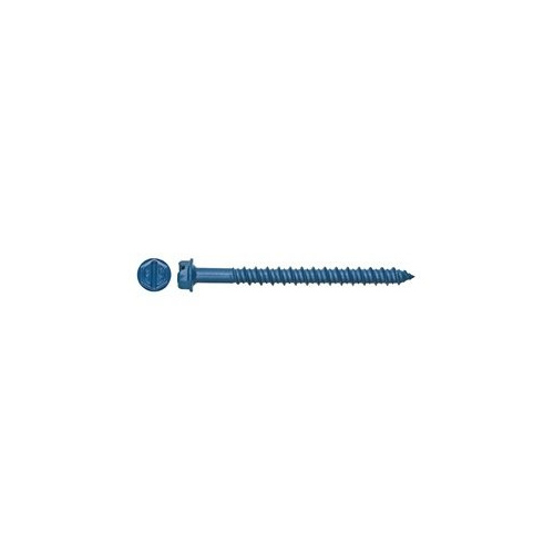 Tapper+ Concrete Screw Hex-Head Slotted 3/16" x 1-3/4" Carbon Steel with Perma-Seal (Blue) pack of 100