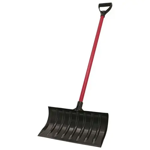 Truper PPY-PE Truper 18-Inch Basic Plastic Snow Pusher with Metal Handle