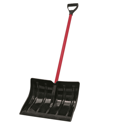 Truper 18-Inch Basic Plastic Snow Shovel with Metal D-Handle