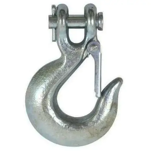 Slip Hook - Clevis 3/8" (with Latch) High Test - Electro-Galvanized