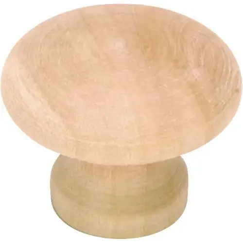 Cabinet Knob Round Wooden 1-1/2