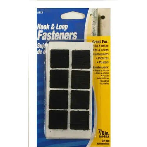 Shepherd - Floor Products 4811395N Hook & Loop Square 7/8" Black