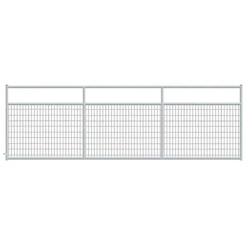 2" x 4" Wire Mesh Galvanized Square Corner 14 ft. Gate