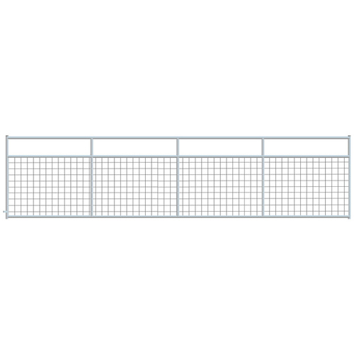 2" x 4" Wire Mesh Galvanized Square Corner 16 ft. Gate