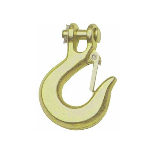 Slip Hook - Clevis 3/8" (with Latch) Grade 70 - Yellow Zinc