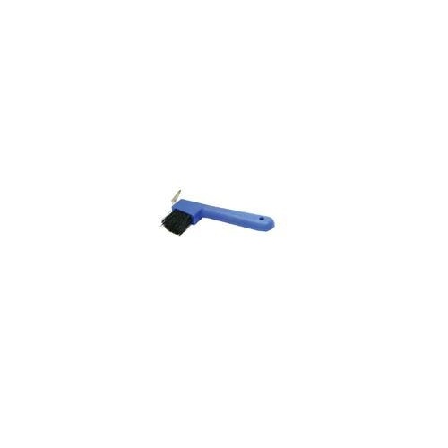 7" Hoof Pick With Brush - Blue