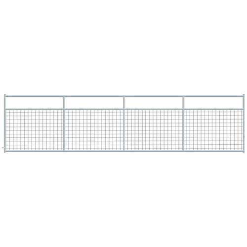 4" x 4" Wire Mesh Galvanized Square Corner 18 ft. Gate