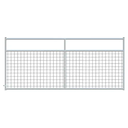 4" x 4" Wire Mesh Galvanized Square Corner 10 ft. Gate