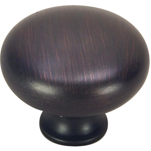 Cabinet Knob Round Smooth Finish 1-1/4" Classic Bronze