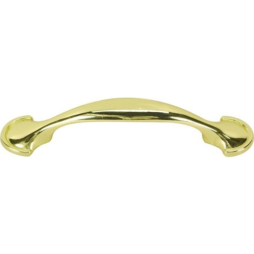 Hardware House 64-3304 Cabinet Pull Sppon Foot Design 3" Bright Brass