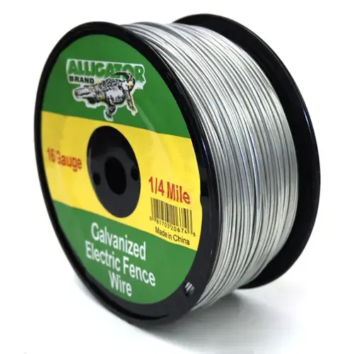 16 Gauge 1/4 Mile Galvanized Electric Fence Wire