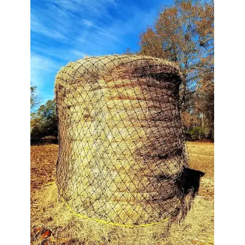 Texas Hay Livestock Round Bale Net - Holds 6' Round/ 9' Square