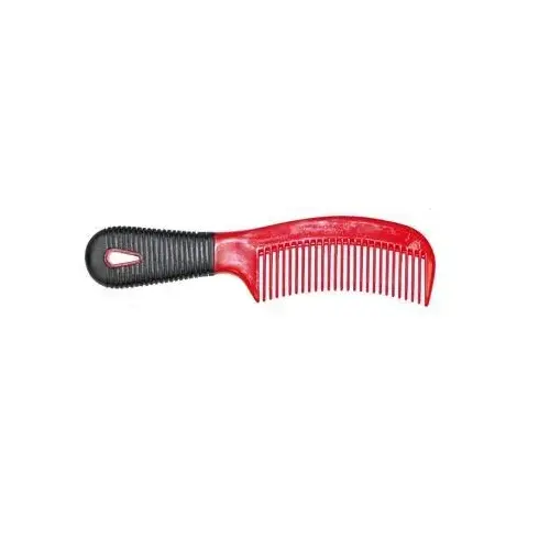 8" Rubber Grip Mane & Tail Comb - Red