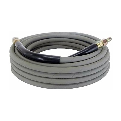 Pressure Washer Hose with Quick Connect 3/8" x 50ft Black