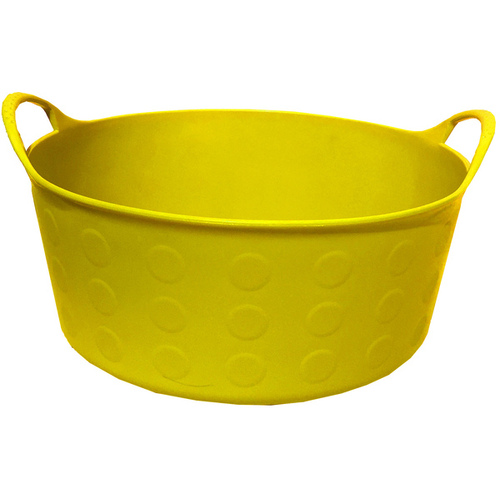 Tuff Stuff S4-YL Tuff Short Flex 4.2 Gallon Tub - Yellow