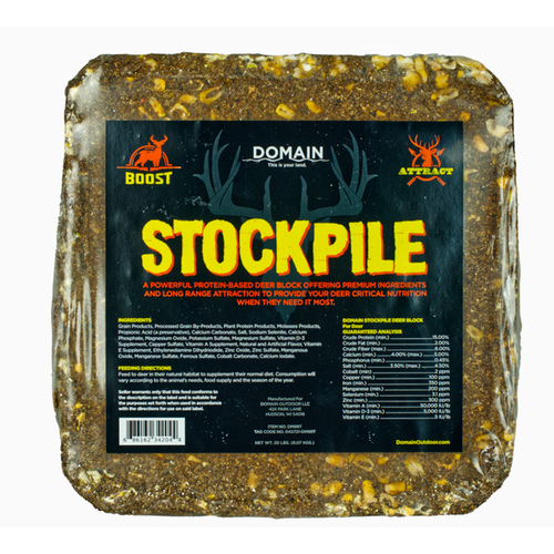 Domain Outdoor LLC STKPLE Stockpile Deer Block - 20 pounds