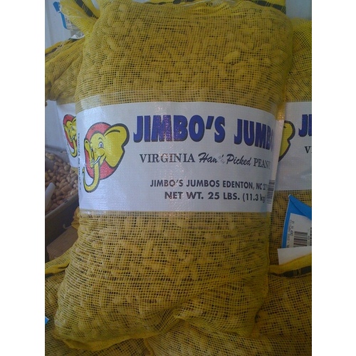 Jimbo's Jumbos Inc 510102 Jumbo Raw Peanuts In-Shell 25lb