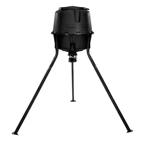 30 Gal. Standard Tripod Deer Feeder Black
