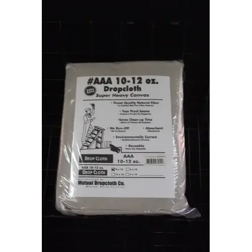 Mutual Dropcloth 10912 Drop Cloth Super Heavy Canvas 9 x 12