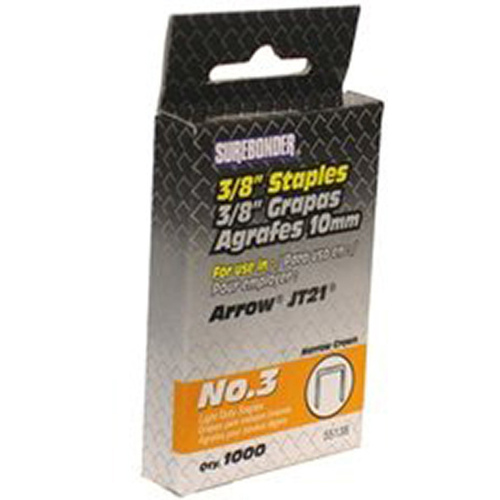 Surebonder 55138 #3 Arrow Light Duty Staple 3/8"