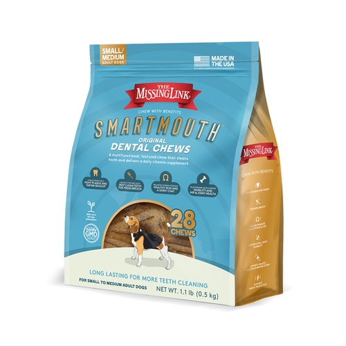 The Missing Link Smartmouth Dental Chews Small/Med Dog