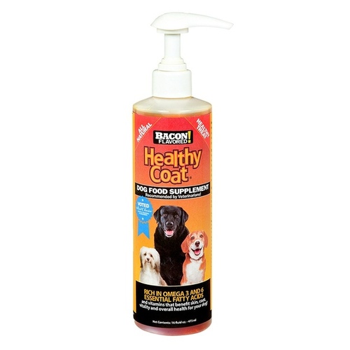 Healthy Coat, Inc 08642511 Healthy Coat Dog Food Supplement 16 Oz with Pump