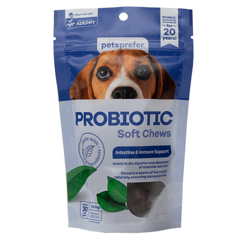 Vets Plus 022-99105 Pets Prefer Probiotic Soft Chews 4.23-oz 30-Count