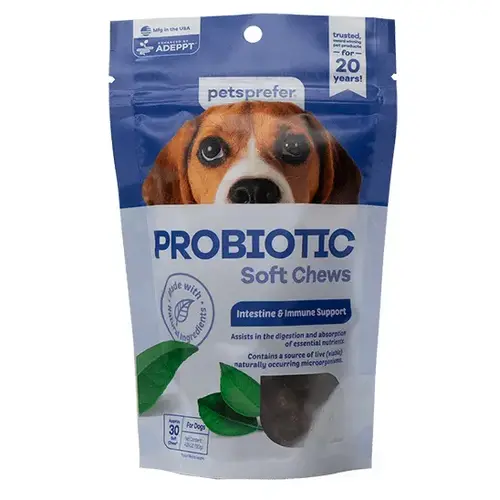 Vets Plus 022-99105 Pets Prefer Probiotic Soft Chews 4.23-oz 30-Count