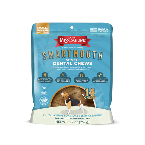 The Missing Link Smartmouth Dental Chews Small/Med Dog