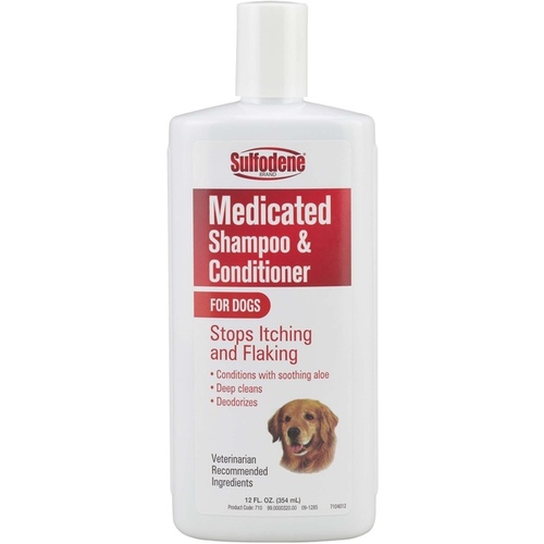 Central Life Sciences - Adams 100546021 Sulfodene Medicated Shampoo & Conditioner for Dogs, 12 Oz.