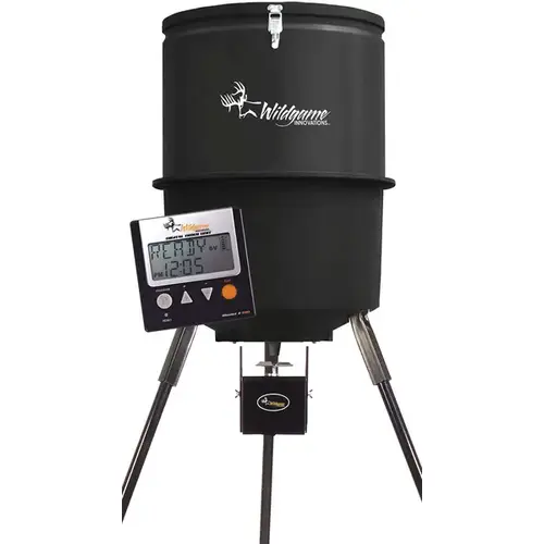 Digital Barrel Feeder 30-Gallon 225-lbs Monsta-D Polypropylene Black