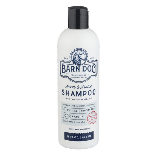 Equiderma 011-860066 Barn Dog Neem & Arnica Shampoo - 16 fl oz.