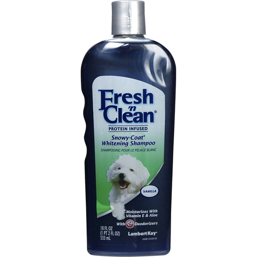 Pet Ag, Inc 22505 Fresh 'N Clean Snowy-Coat Whitening Shampoo for Dogs 18-oz Vanilla