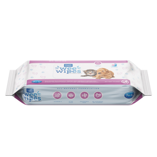 Pet Ag, Inc 98206 Fresh 'n Clean Wee Wipes 64 Wipe Pack