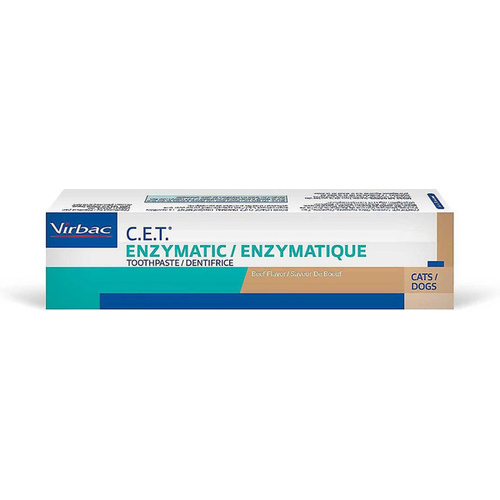 VIRBAC 030-CET201 C.E.T. Enzymatic Toothpaste - Beef Flavored - 70 grams/2.5 ounces