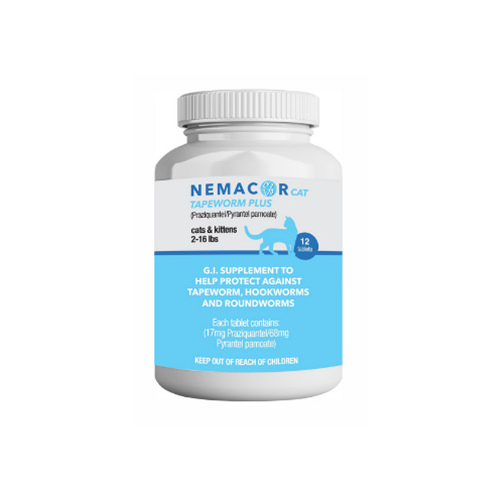 Nemacor Cat Tapeworm Plus - 12 count Tablets