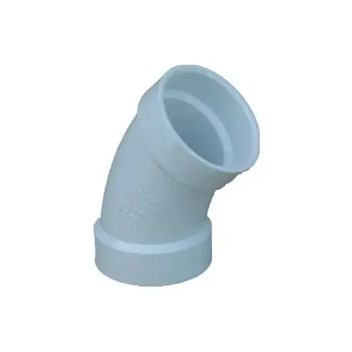 4" PVC 45 degree Sanitary Elbow