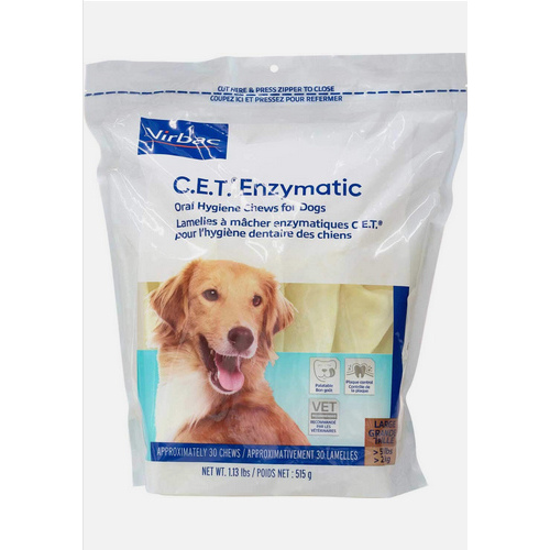 VIRBAC 030-90607 C.E.T. Enzymatic Oral Chews - Large Dog - 1.13 pounds