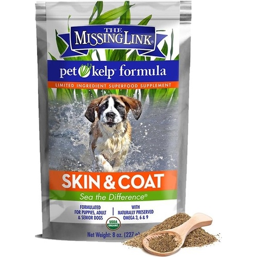 The Missing Link Pet Kelp Formula Skin & Coat Superfood Supplement for Dogs 8-oz