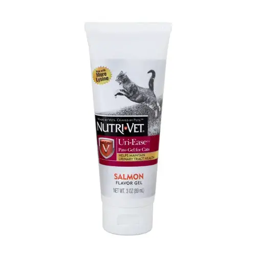 Nutri-Vet Uri-Ease Paw-Gel for Cats Salmon Flavor 3-oz Tube